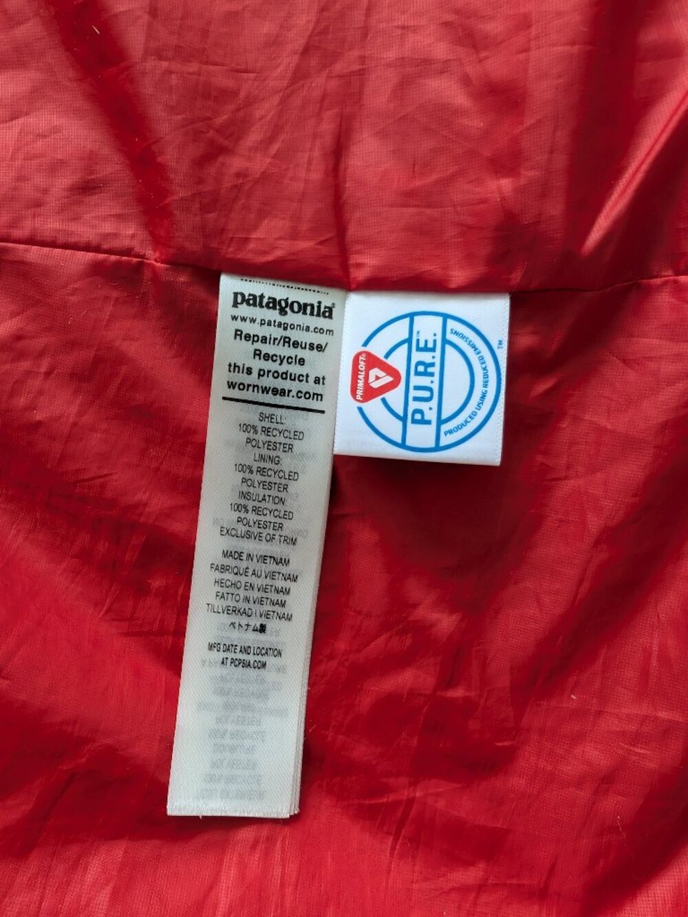 Patagonia Nano Puff Women's Jacket Burnished Red Rust Size L - Picture 13 of 15